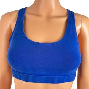 C9 Champion Womens Royal Blue Racerback Sports Bra Size M Cotton Blend N9042-UZY